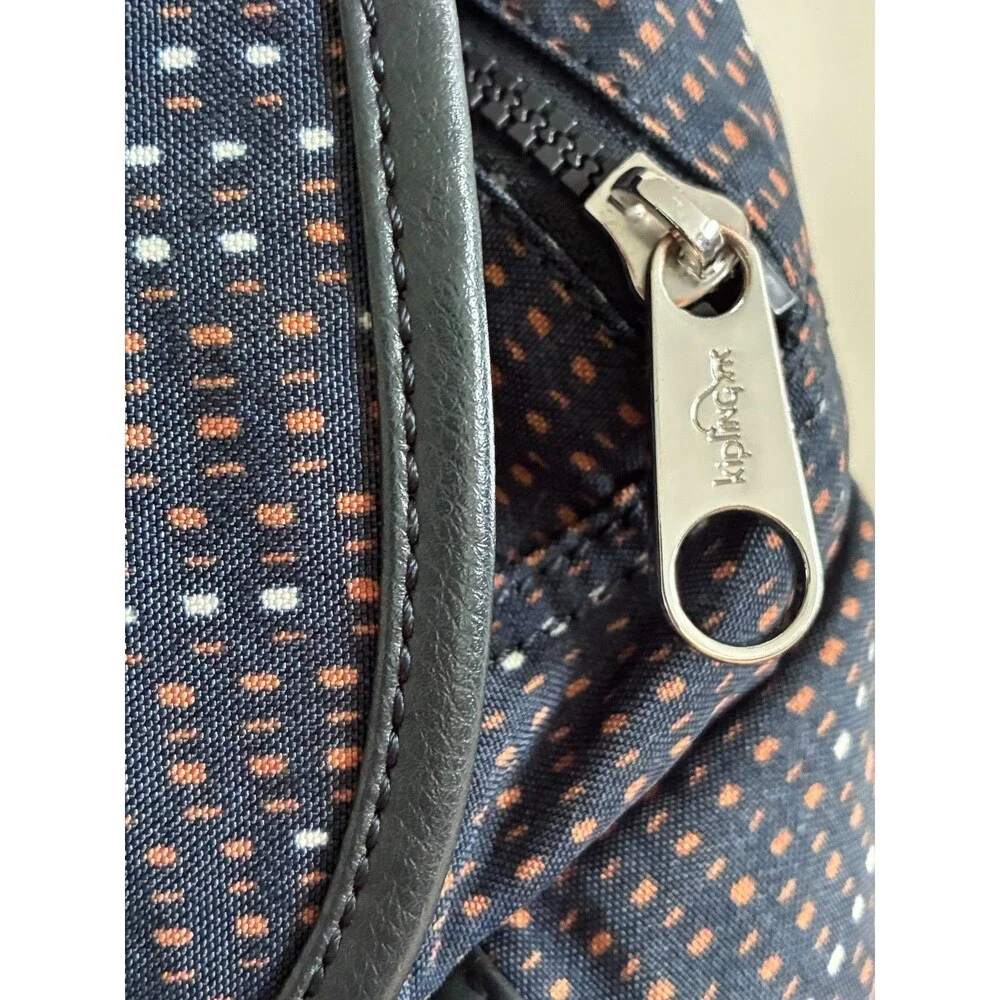 Kipling City Pack Mini Backpack Deluxe Finishes Faux Leather Trim & Monkey Keych
